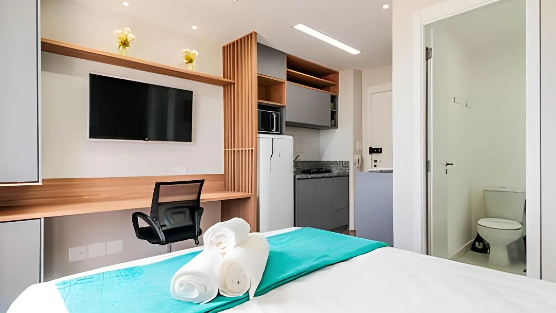 아파트 Studio Com Piscina No Bras - 2 Min A Pe Do Metro 상파울루