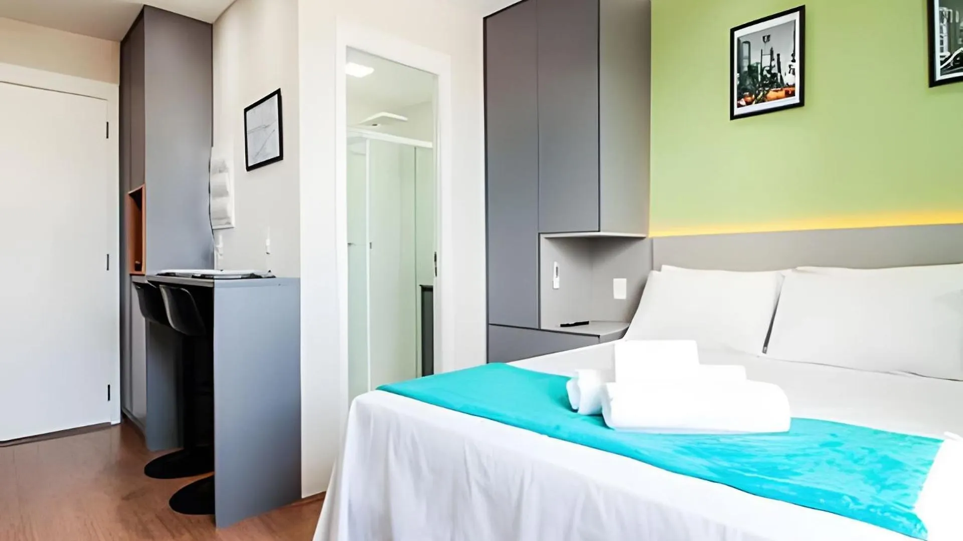 Studio Com Piscina No Bras - 2 Min A Pe Do Metro 상파울루 아파트